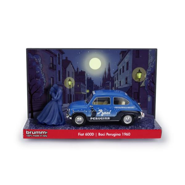 ブルム 1/43 フィアット 600D ベルリーナ 1960 バッチ チョコレート BRUMM FI...