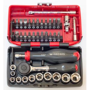ファコム R2NANO 1/4” (6.3mm) ラチェットフルセット 38ピース FACOM