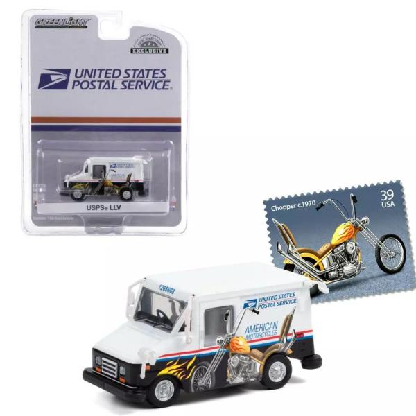 グリーンライト 1/64 アメリカ郵便 デリバリーバン USPS Greenlight Long L...