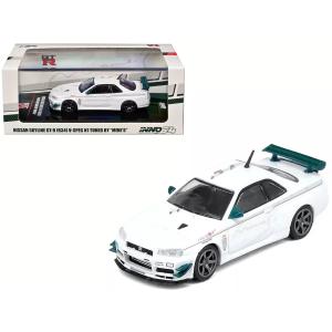 INNO Models イノモデル 1/64 日産 スカイライン GT-R (R34) V-Spec Tuned by "MINE'S" マインズ ミニカー｜blugrey