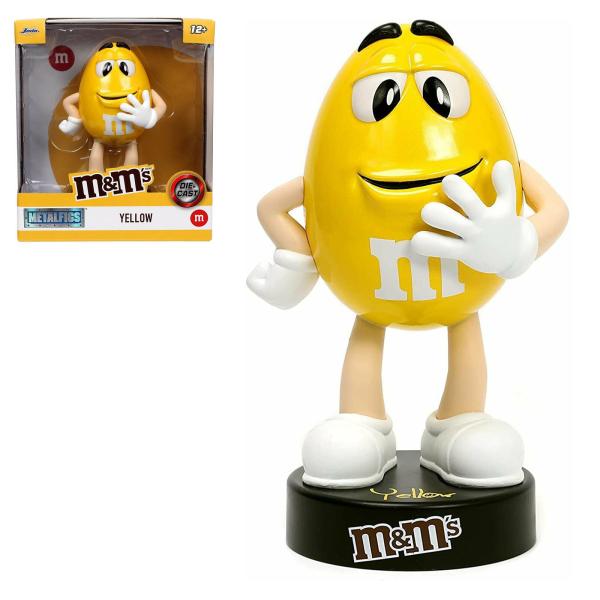 JADA TOYS M&amp;M&apos;s イエロー メタルフィギア エムアンドエムズ 4インチ ダイキャスト ...