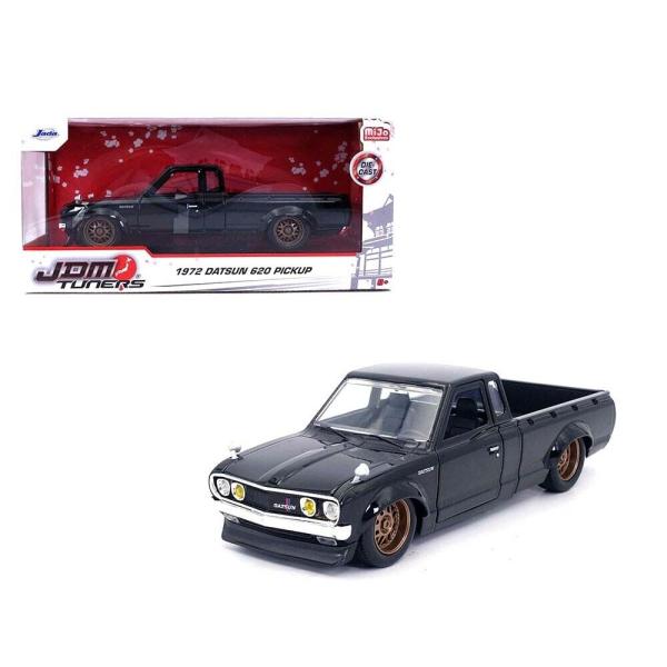 JADA TOYS 1/24 ダットサン 620 ピックアップ 1972 カスタム ブラック Dat...