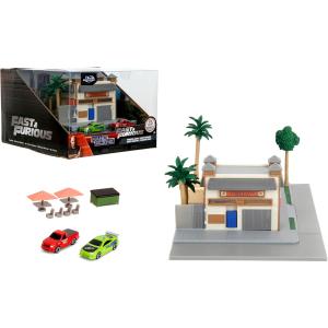 ワイルドスピードミニカー ドムの家 ジオラマセット（チャージャー
