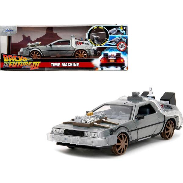 JADA TOYS 1/24 バック・トゥー・ザ・フューチャー パート3 デロリアン レールVer....
