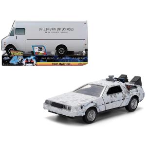 JADA TOYS 1/32 バックトゥザフューチャー 40周年 デロリアン タイムマシン トラック型パッケージ Hollywood Rides