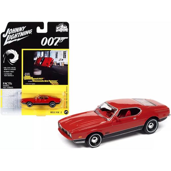 Johnny Lightning 1/64 ボンドカー フォード マスタング 1971 レッド "0...