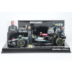 ミニチャンプス 1/43 メルセデスAMG F1 W15 #44 ルイス・ハミルトン アブダビGP 2024 フィギュア付き Minichamps Lewis Hamilton｜BLUGREY(ブラグレー)モデルカーショップ