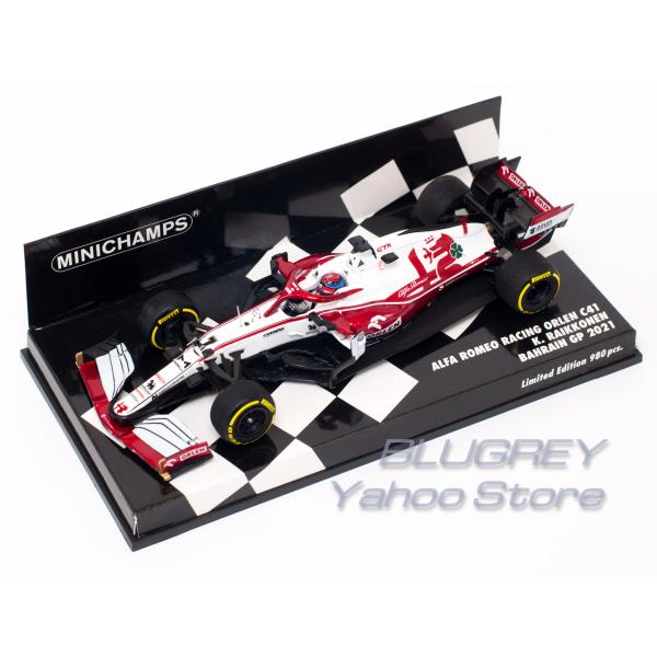 ミニチャンプス 1/43 アルファロメオ レーシング F1 C41 キミライコネン バーレーンGP ...