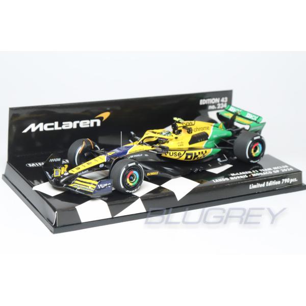 ミニチャンプス 1/43 マクラーレン F1 MCL38 #4 ランド・ノリス モナコGP 2024...