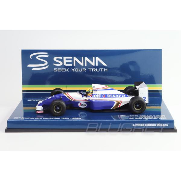 ミニチャンプス 1/43 ウィリアムズ ルノー FW16 アイルトン・セナ サンマリノGP 1994...