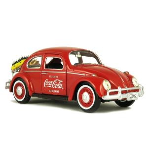 MOTOR CITY 1/24 コカ・コーラ フォルクスワーゲン ビートル ボトルケース2個付き Volkswagen Beetle COCA-COLA 424067｜blugrey