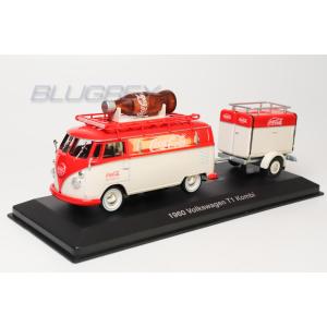 MOTOR CITY 1/43 コカ・コーラ フォルクスワーゲン T1 コンビ + トレーラー COCA-COLA VW Kombi T1 Trailer ミニカー｜blugrey