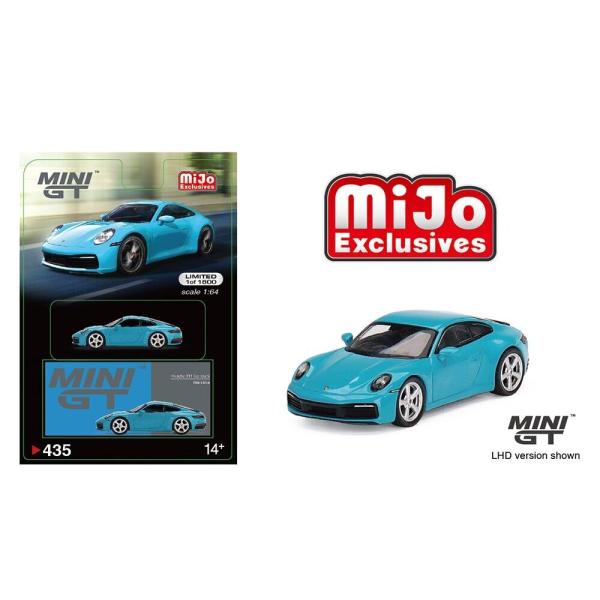 MINI GT 1/64 ポルシェ 911 (992) カレラ S マイアミブルー LHD PORS...