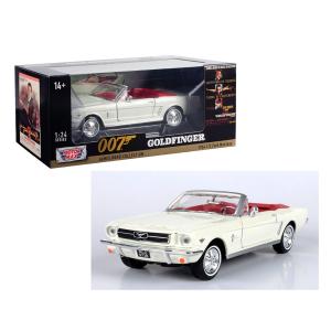 MOTOR MAX 1/24 フォード マスタング 1964 ホワイト 007 「ゴールドフィンガー」Ford Mustang Convertible Goldfinger ミニカー｜blugrey