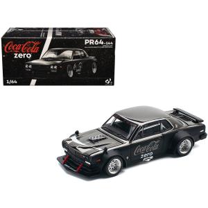 POP RACE 1/64 日産 スカイライン ハコスカ GT-R V8 DRIFT SKYLINE COCA COLA クロームブラック