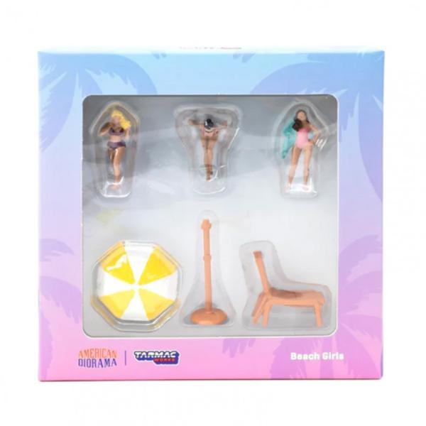 ターマックワークス x アメリカンジオラマ 1/64 フィギア ビーチガールズ Tarmac Wor...