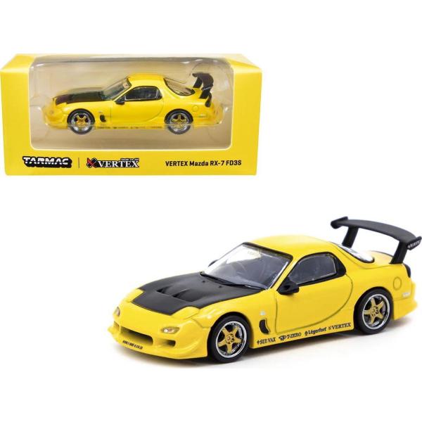 ターマックワークス 1/64 マツダ RX-7 FD3S バーテックス イエロー Tarmac Wo...