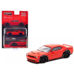 ターマックワークス 1/64 LB-WORKS ダッジ チャレンジャー SRT ヘルキャット レッド Tarmac Works Dodge Challenger ミニカー