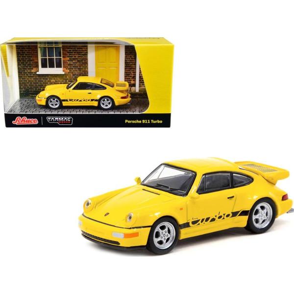 ターマックワークス x シュコー 1/64 ポルシェ 911 ターボ イエロー Tarmac x S...