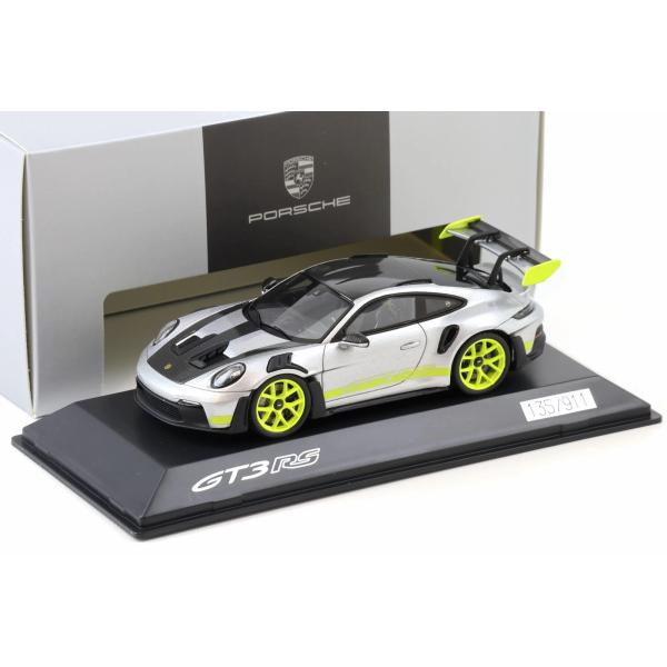 ディーラーモデル 1/43 ポルシェ 911 992 GT3 RS クーペ 2022 シルバー/アシ...