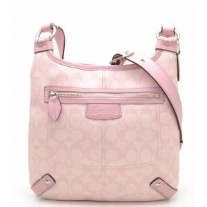 バッグ Coach コーチ シグネチャー ペネロピ コーテッド ショルダーバッグ ピンク K 斜め掛け 売り出し F レザー