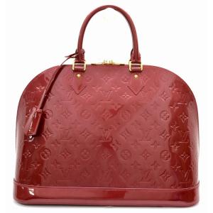 バッグ Louis Vuitton ルイ ヴィトン モノグラムヴェルニ アルマgm ハンドバッグ パテントレザー レッド M K New Arrival エナメル ポムダムール ミニボストン 赤