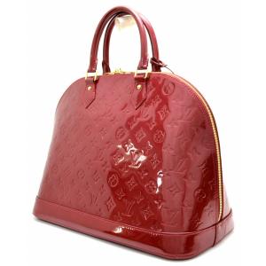 バッグ Louis Vuitton ルイ ヴィトン モノグラムヴェルニ アルマgm ハンドバッグ パテントレザー レッド M K New Arrival エナメル ポムダムール ミニボストン 赤