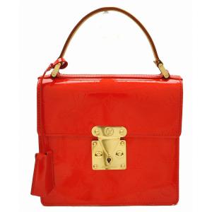 バッグ Louis Vuitton ルイ ヴィトン モノグラムヴェルニ スプリングストリート ハンドバッグ レザー エナメルカーフ ルージュ 赤 レッド
