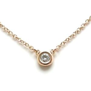 Tiffanyamp Co ティファニー エルサ ペレッティ バイザヤード ネックレス ペンダント K18pg ピンクゴールド Rg 1pd ダイヤモンド D0 07ct
