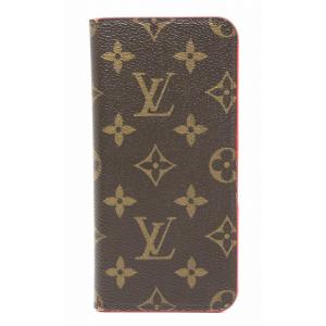 Louis Vuitton ルイ ヴィトン モノグラム Iphone7 Iphone 7 プラス アイフォンケース スマホケース 中古 フォリオ アイフォン7 ルージュ 激安格安割引情報満載 M