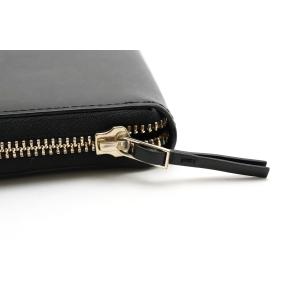 Paul Smith ポール スミス ポールスミス 長財布 ラウンドファスナー マルチカラー レザー マルチストライプ 黒 中古 大人気 ブラック