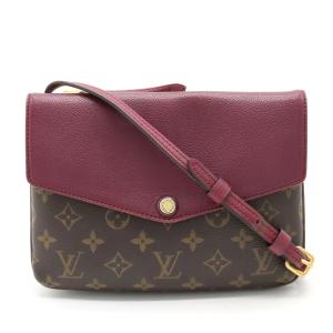 LOUIS VUITTON ルイ ヴィトン モノグラム トワイス ショルダーバッグ ポシェット 斜め掛け オロール パープル系｜blumin