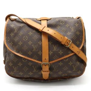 LOUIS VUITTON ルイ ヴィトン モノグラム ソミュール35 ショルダーバッグ 斜め掛けショルダー｜blumin