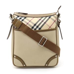 BURBERRY バーバリー ショルダーバッグ 斜め掛け ノバチェック チェック柄 ナイロンキャンバ...