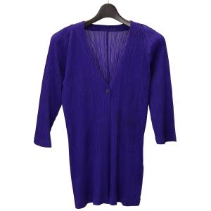 プリーツプリーズイッセイミヤケ P04-JD359 カーディガン 3 ブラック  