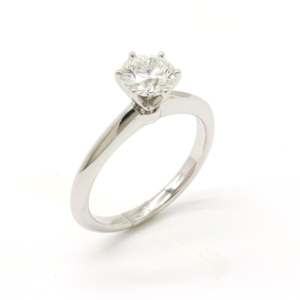 TIFFANY&amp;Co. ティファニー セッティング エンゲージメント リング ダイヤモンド 立爪 P...
