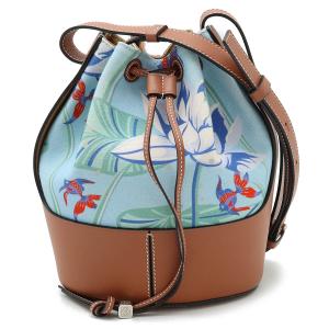 LOEWE ロエベ バルーンバッグ スモール パウラズ イビザ ショルダーバッグ ウォーターリリー 花柄 キャンバス｜blumin