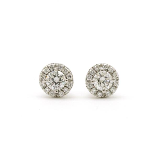 TIFFANY&amp;Co. ティファニー ソレスト ピアス Pt950 プラチナ ダイヤモンド