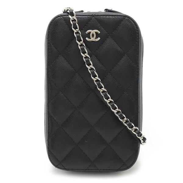 CHANEL シャネル マトラッセ ココマーク フォン ホルダー チェーンショルダー ショルダーバッ...