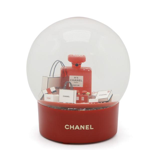 CHANEL シャネル ビッグスノードーム 電動式 オブジェ No.5 香水 瓶 ショッパー ギフト...