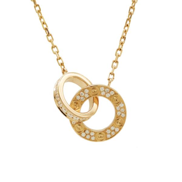 Cartier カルティエ ラブサークル ネックレス ラブ LOVE LΘVE ペンダント K18P...