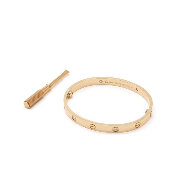 Cartier カルティエ LOVE ラブブレス ブレスレット バングル 新型 K18PG 750P...