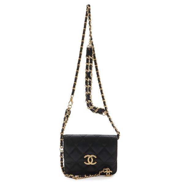 CHANEL シャネル マトラッセ ココマーク ベルトバッグ チェーンバッグ ミニバッグ ポーチ キ...