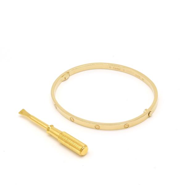 Cartier カルティエ ラブブレス ブレスレット スモールモデル SM バングル K18YG 7...