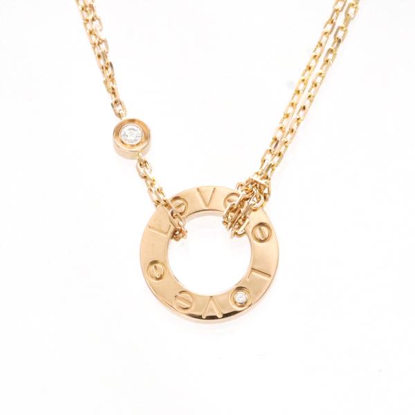 Cartier カルティエ LOVE LΘVE ラブ サークル ネックレス ペンダント K18PG ...