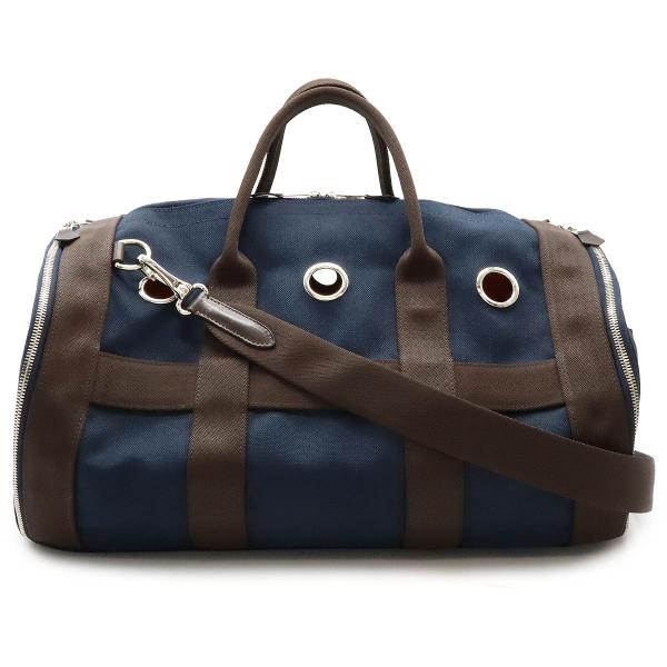 HERMES エルメス ドッグ キャリーバッグ 犬 猫 ペット ボストンバッグ 2WAY ショルダー...