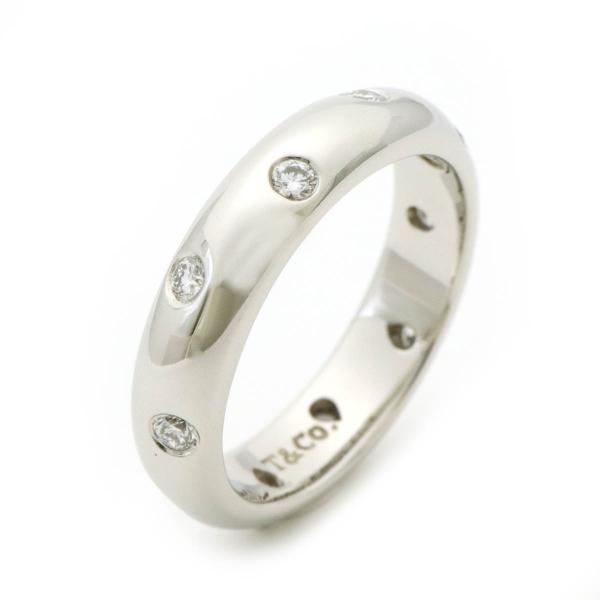 TIFFANY&amp;Co. ティファニー ダイヤモンド ドッツ リング 指輪 Pt950 プラチナ ダイ...