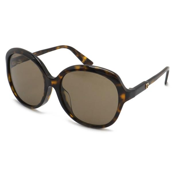 GUCCI グッチ インターロッキングG サングラス アイウェア バタフライ ブラウンレンズ ブラウ...