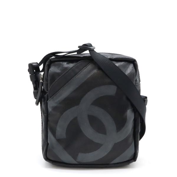 CHANEL シャネル スポーツライン ショルダーバッグ 斜め掛け ポシェット ココマーク コーティ...
