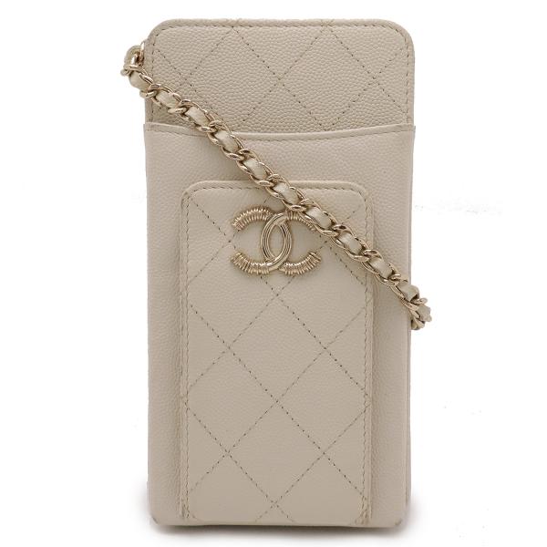 CHANEL シャネル マトラッセ ココマーク チェーンショルダー フォンケース スマホケース 携帯...